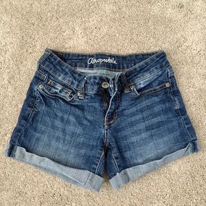 Aeropostale midi denim shorts